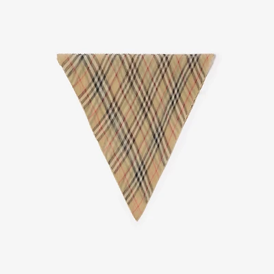 Check Silk Chiffon Scarf in Sand beige | Burberry® Official