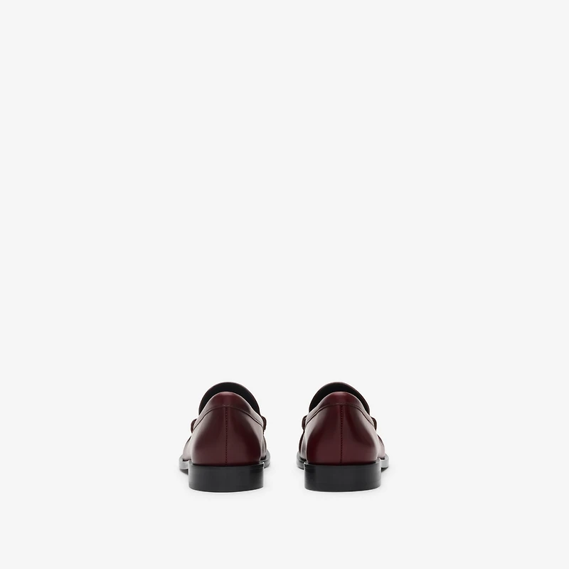 Leather Cadet Loafers in Fig - Women | Burberry® Official