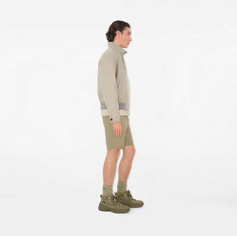 Cotton Chino Shorts in Skylark - Men | Burberry® Official