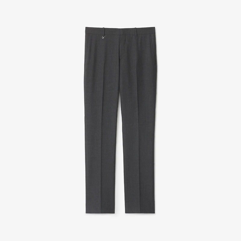 Wool Tailored Trousers in Rock grey - Men | Burberry® Official