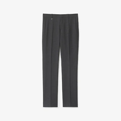 Wool Tailored Trousers in Rock grey - Men | Burberry® Official