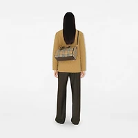 Medium Check Bowling Bag in Military - Women | Burberry® Official