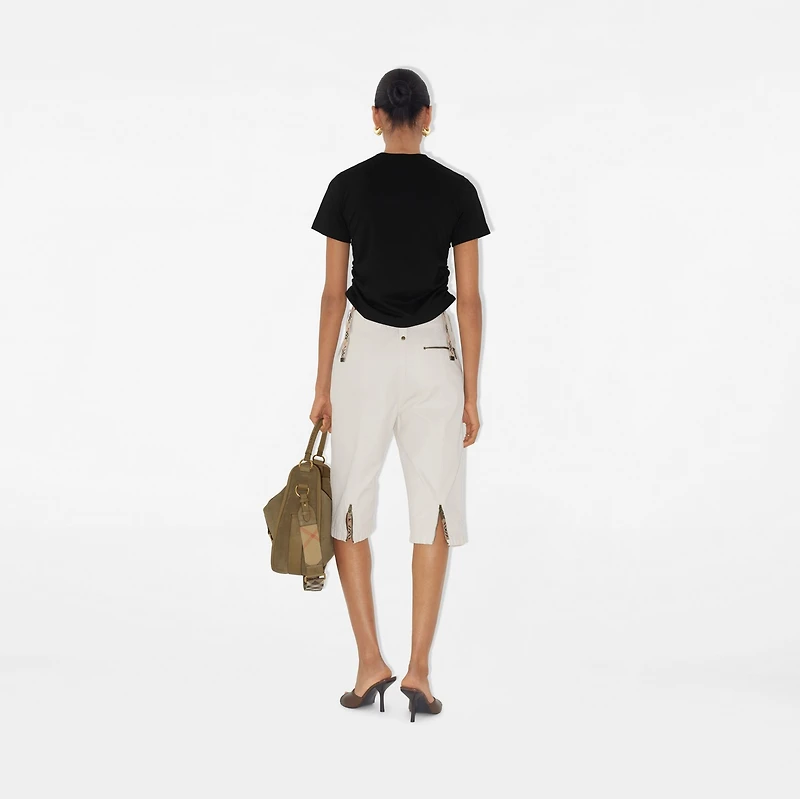 Festival Cotton T-shirt in Black - Women | Burberry® Official