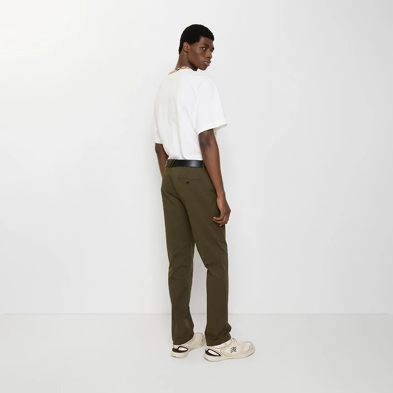 Cotton Twill Chinos in Marsh green - Men | Burberry® Official