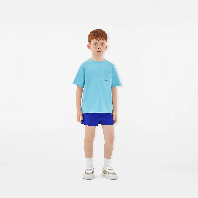 Cotton T-shirt in Lizard | Burberry® Official