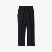 Knight Hardware Canvas Trousers in Silver/black - Men | Burberry® Official