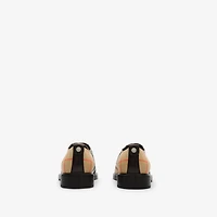 Check Pembroke Derby Shoes in Sand beige - Men | Burberry® Official