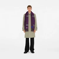 Reversible EKD Check Cashmere Scarf in Pansy | Burberry® Official