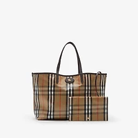 Medium Highlands Tote in Sand - Women, Linen, Cotton | Burberry® Official