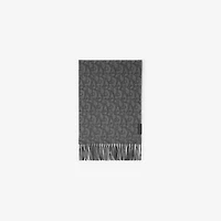 B Charm Cashmere Scarf in Iron grey | Burberry® Official