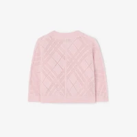 Check Cashmere Two-piece Set in Archive pink - Children | Burberry® Official