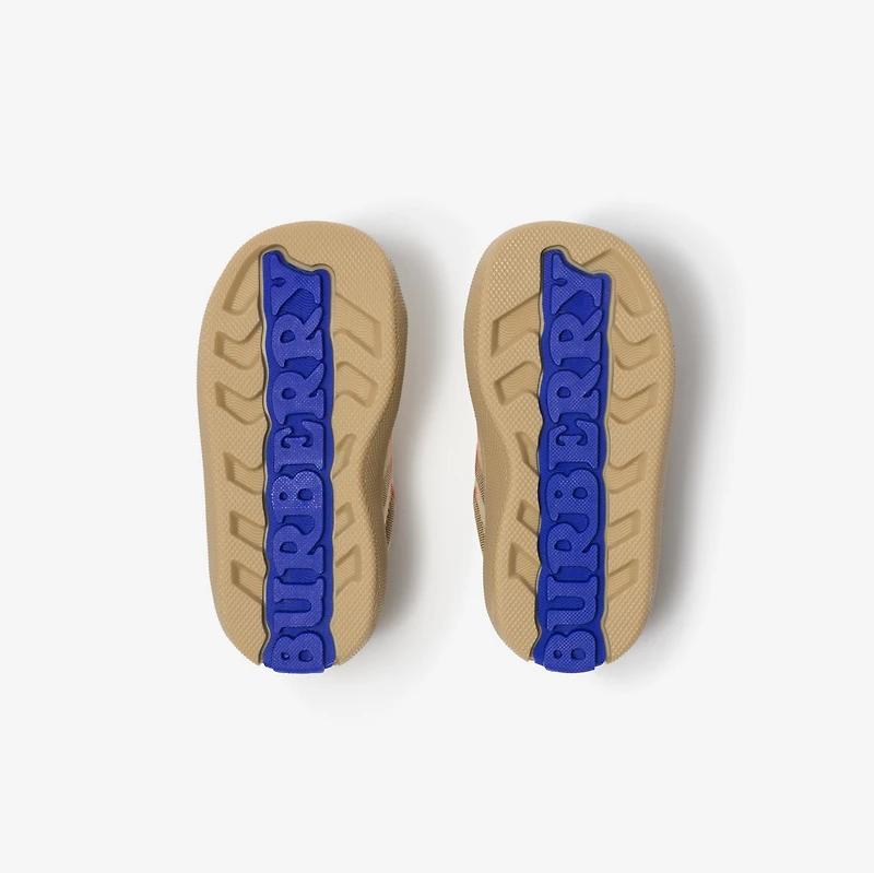 Check Sneakers in Sand - Children | Burberry® Official