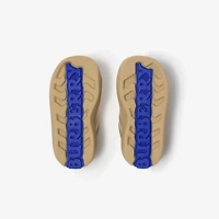Check Sneakers in Sand - Children | Burberry® Official