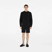 Knight Stamp Cotton Sweatshirt in Black - Men | Burberry® Official