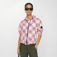 Check Salcombe Hooded Jacket​ in AUBERGINE PRPL IP CK - Women, Nylon | Burberry® Official