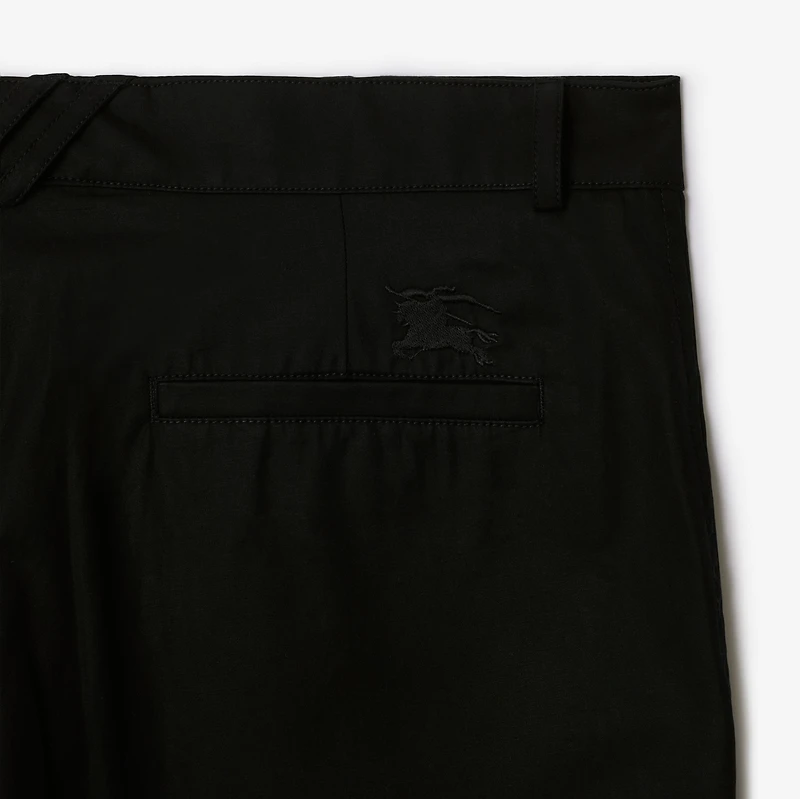 Cotton Trousers in Black - Men | Burberry® Official