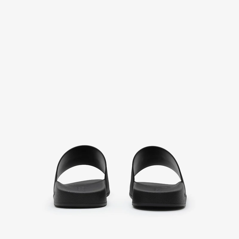 Logo Slides in Black/white - Men | Burberry® Official