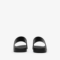 Logo Slides in Black/white - Men | Burberry® Official