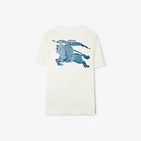 Heritage Logo Cotton T-shirt in Chalk white - Men | Burberry® Official