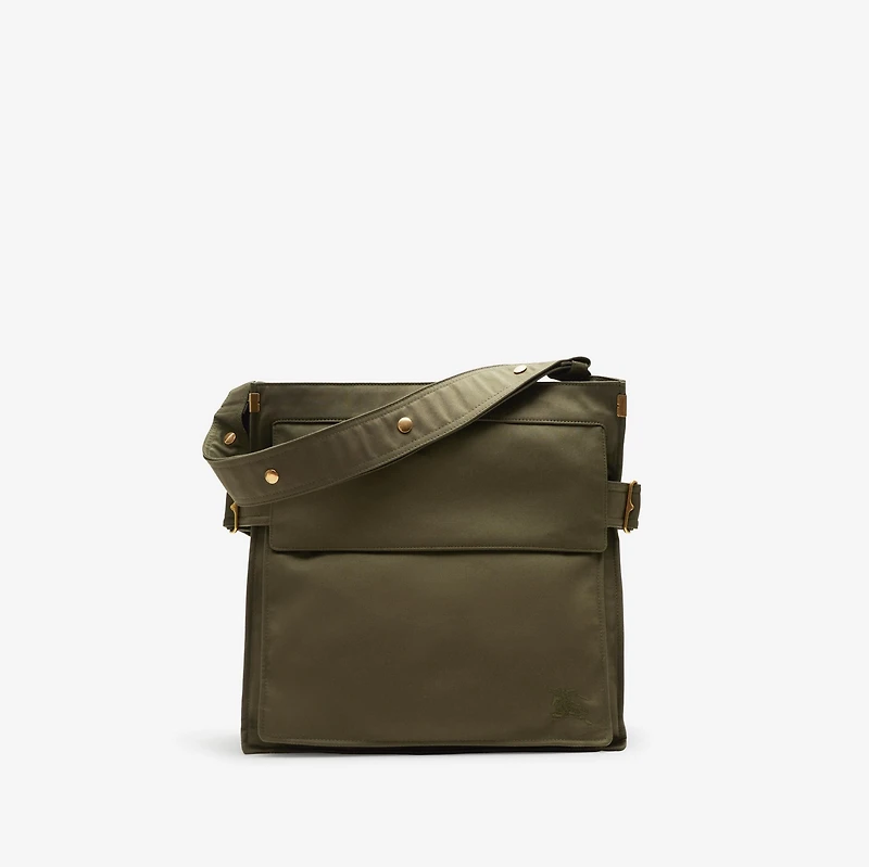 Medium Trench Tote in Military - Men, Cotton Gabardine | Burberry® Official