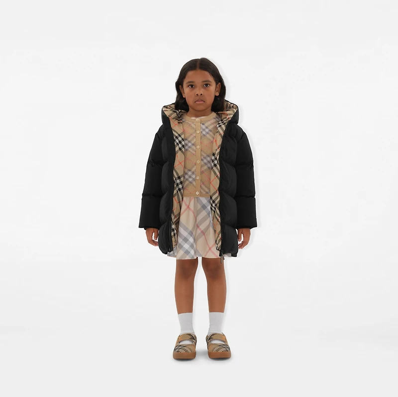Nylon Puffer Coat in Black | Burberry® Official