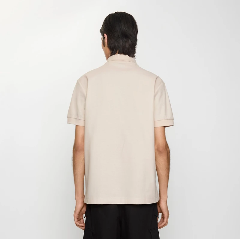 Metal EKD Cotton Polo Shirt in Clam beige - Men | Burberry® Official