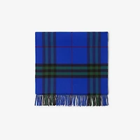 Wide Check Cashmere Scarf in Knight/ivy | Burberry® Official