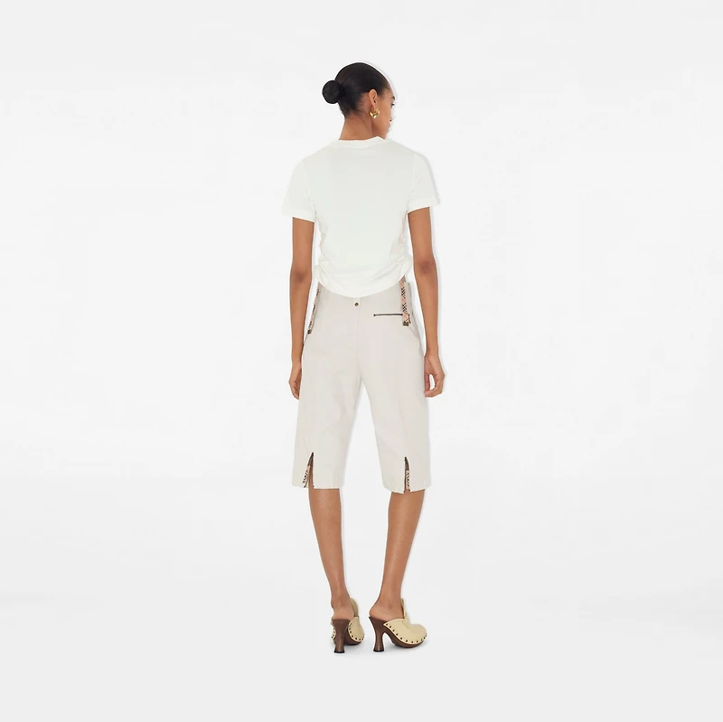 Festival Cotton T-shirt in Chalk - Women | Burberry® Official