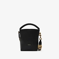 Mini B Clip Bucket Bag​ in Black - Women, Leather | Burberry® Official