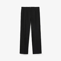 Cotton Twill Chinos in Black - Men | Burberry® Official