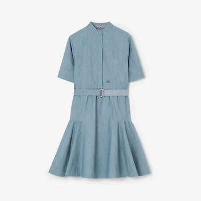 Denim Dress in Stoke blue melange - Women | Burberry® Official