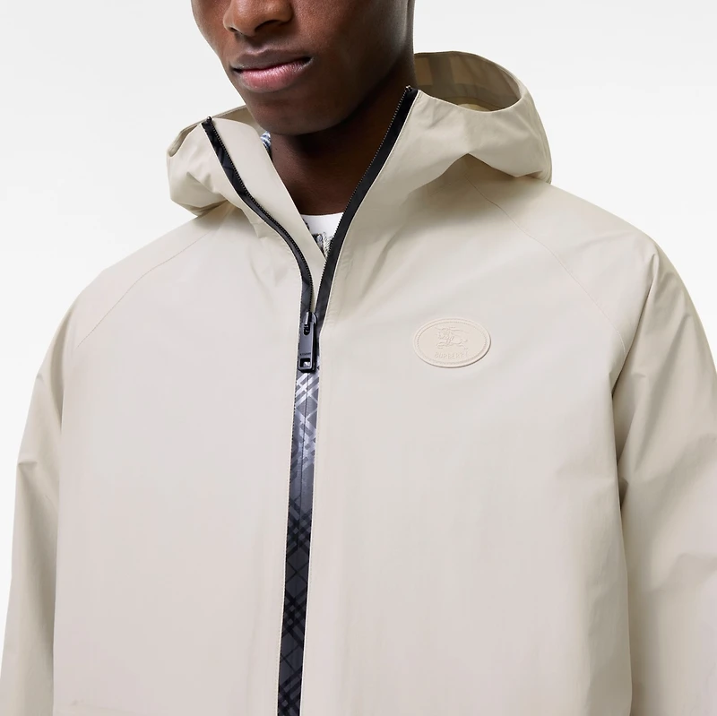 Nylon Clapton Hooded Jacket in Moon grey - Men | Burberry® Official