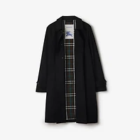 Long Gabardine Car Coat in Black - Men, Cotton | Burberry® Official