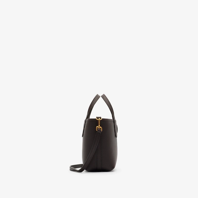 Mini Reversible Bloomsbury Tote​ in Peat brown/sand beige - Women | Burberry® Official