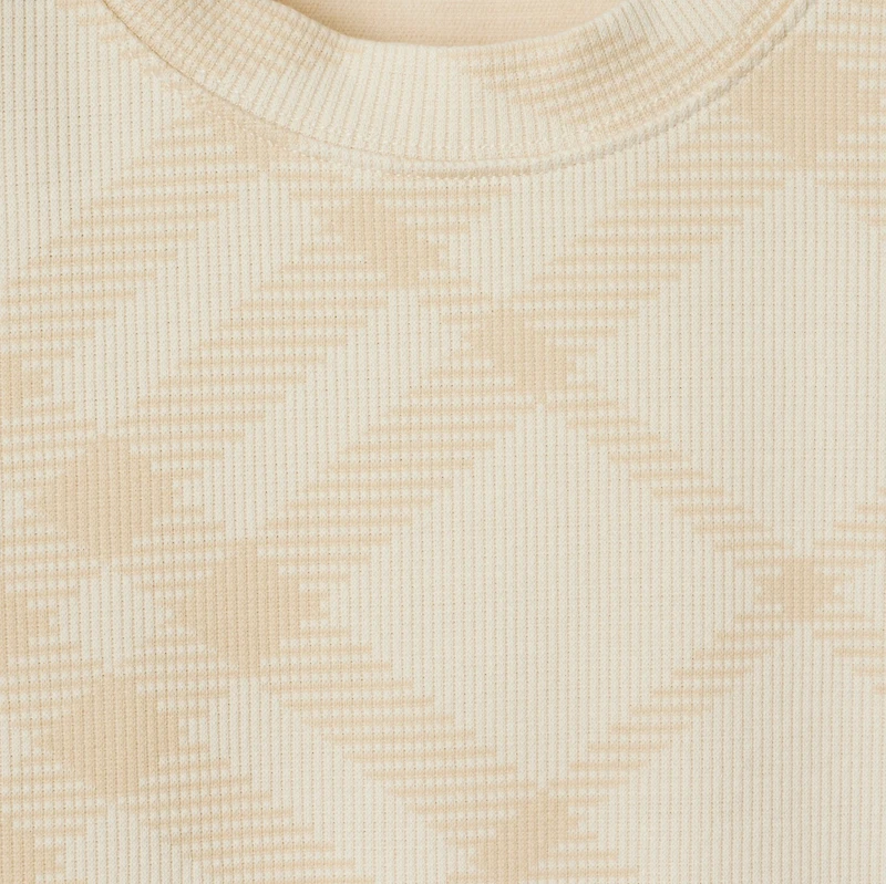 Check Stretch Cotton Blend T-shirt in Beach - Women | Burberry® Official