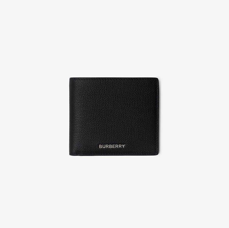 Leather Bifold Wallet in Black - Men | Burberry® Official