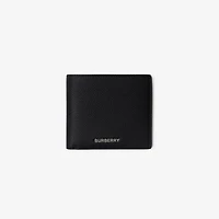 Leather Bifold Wallet in Black - Men | Burberry® Official