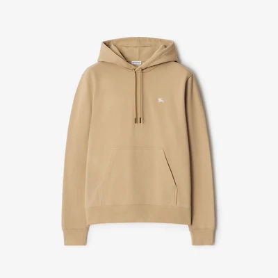 Knight Stamp Cotton Hoodie in Flax beige - Men | Burberry® Official