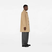 Mid-length Bonded Gabardine Car Coat in Flax beige - Men, Technical | Burberry® Official