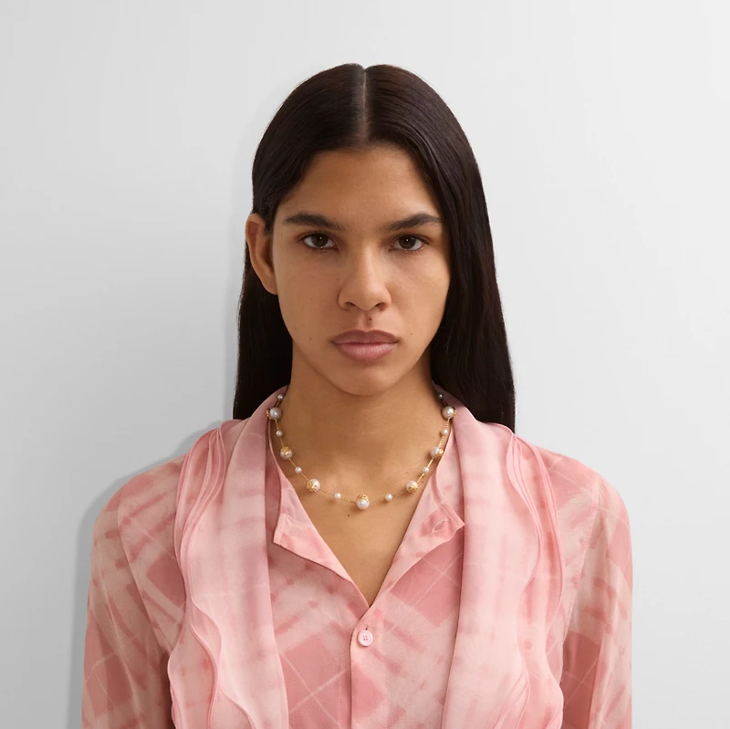 EKD Sphere Pearl Necklace​ in Gold/pearl - Women | Burberry® Official