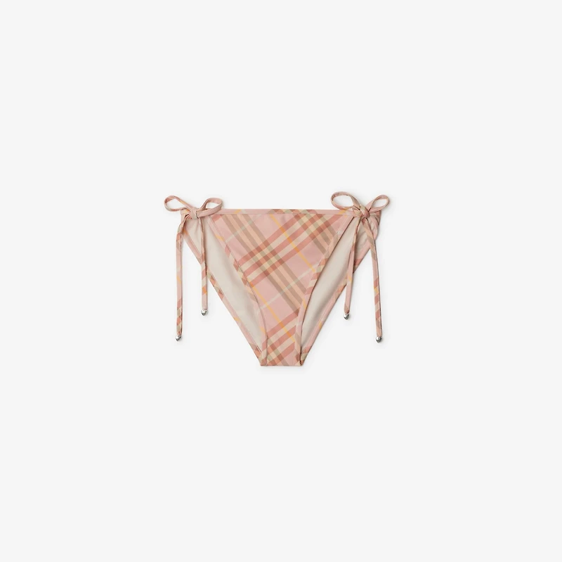 Check Bikini Briefs in Teacup - Women, Nylon | Burberry® Official