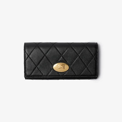 Strand Continental Wallet in Black - Women, Leather | Burberry® Official