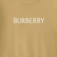 Logo Cotton T-shirt in Flax beige - Men | Burberry® Official