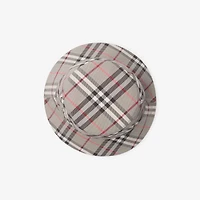 Check EKD Bucket Hat in Mauve grey - Men | Burberry® Official