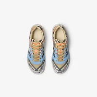 Check Matrix Sport Sneakers in Sand - Men, Nylon | Burberry® Official