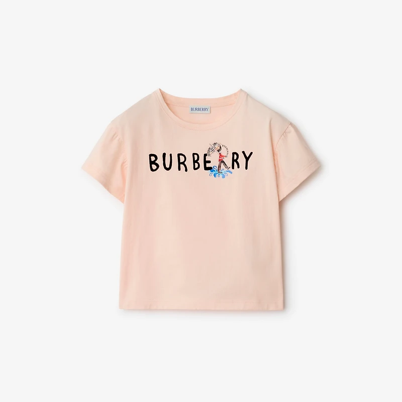 London Guard Cotton T-shirt in Shell | Burberry® Official