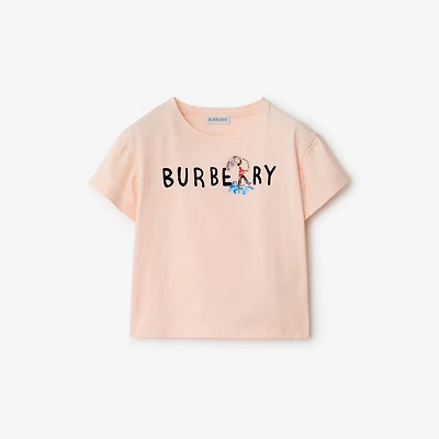 London Guard Cotton T-shirt in Shell | Burberry® Official
