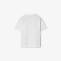 Cotton Piqué Polo Shirt in White | Burberry® Official