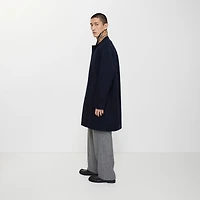 Mid-length Camden Heritage Car Coat in Coal blue - Men, Cotton Gabardine | Burberry® Official