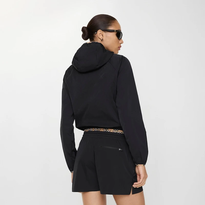 Stretch Nylon Shorts in Black - Women | Burberry® Official
